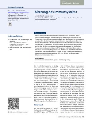 Vorschauseite 1: Alterung des Immunsystems