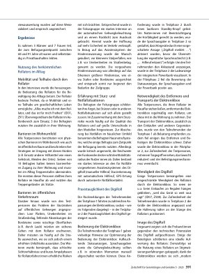 Vorschauseite 4: Erste Ergebnisse der Evaluation eines digitalen Rollators