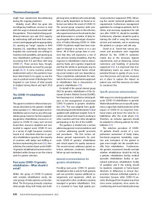 Vorschauseite 2: Post-acute COVID-19 geriatric rehabilitation