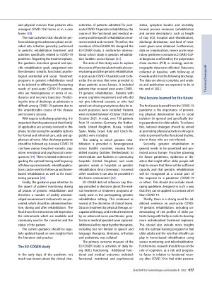Vorschauseite 3: Post-acute COVID-19 geriatric rehabilitation