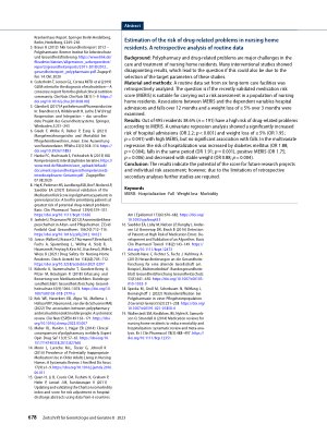 Vorschauseite 6: Einschätzung des Risikos für arzneimittelbezogene Probleme bei Pflegeheimbewohner*innen
