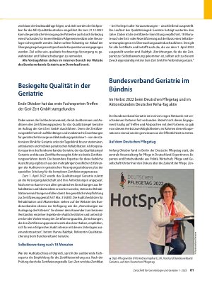Vorschauseite 4: Mitteilungen des BV Geriatrie