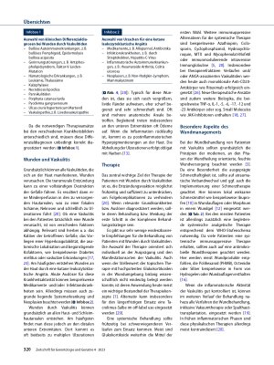 Vorschauseite 4: Wunden durch Vaskulitiden – aktuelle Klassifikation, Diagnostik und Therapie