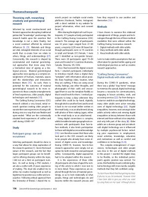 Vorschauseite 2: Crafting During Coronavirus: participatory methods with older adults during COVID-19