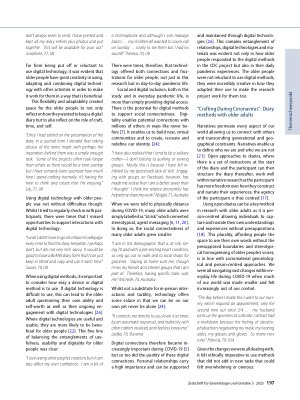 Vorschauseite 3: Crafting During Coronavirus: participatory methods with older adults during COVID-19