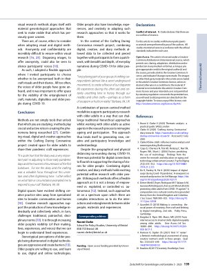 Vorschauseite 5: Crafting During Coronavirus: participatory methods with older adults during COVID-19