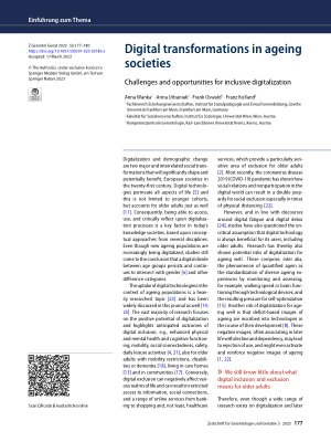 Vorschauseite 1: Digital transformations in aging societies