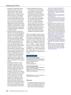 Vorschauseite 2: Update on hearing impairment in later life