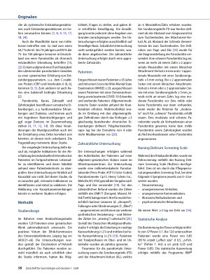 Vorschauseite 2: Zahnzahl als Indikator für individuelles Delirrisiko