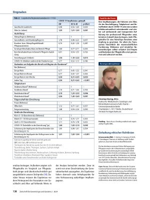 Vorschauseite 6: COVID-19-Impfstatus von Pflegenden und assoziierte Faktoren in der stationären Langzeitpflege