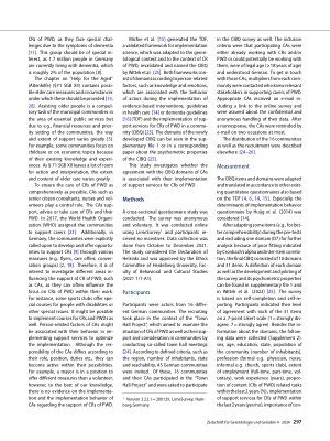 Vorschauseite 2: Implementation behavior of communities regarding relatives caring for people with dementia