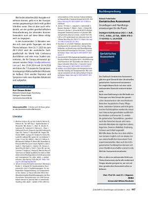 Vorschauseite 3: Leitlinien und Leitplanken für die Sturzprävention