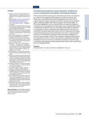 Vorschauseite 6: Soziotechnische Innovationen für Sorgegemeinschaften