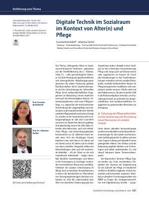Vorschauseite 1: Digitale Technik im Sozialraum im Kontext von Alter(n) und Pflege