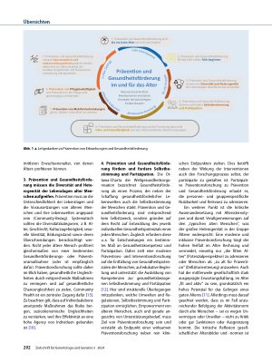 Vorschauseite 4: Prävention und Gesundheitsförderung im und für das Alter stärken