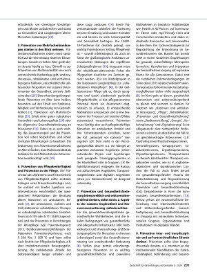 Vorschauseite 5: Prävention und Gesundheitsförderung im und für das Alter stärken