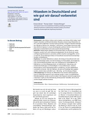Vorschauseite 1: Hitzedom in Deutschland und wie gut wir darauf vorbereitet sind