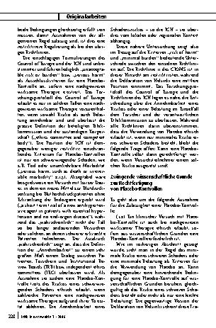 Vorschauseite 6: Placebos in klinischen Versuchsreihen