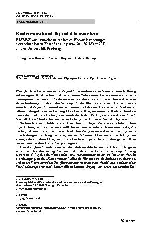Vorschauseite 1: Kinderwunsch und Reproduktionsmedizin