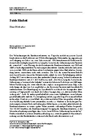 Vorschauseite 1: Fatale Klarheit