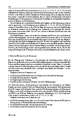 Vorschauseite 2: Empfehlungen zur Evaluation von Ethikberatung in Einrichtungen des Gesundheitswesens