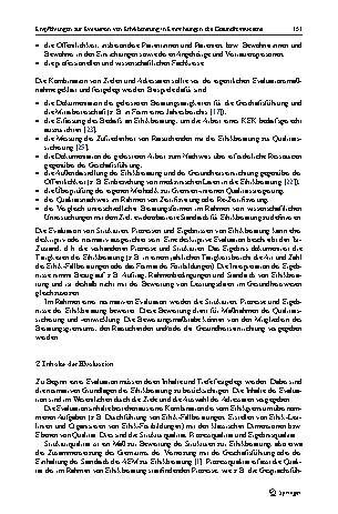 Vorschauseite 3: Empfehlungen zur Evaluation von Ethikberatung in Einrichtungen des Gesundheitswesens