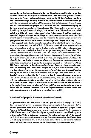 Vorschauseite 2: Nachdenken im Kinosessel? Bioethische Reflexion durch Filme als eine neue Möglichkeit der Diskussion von Standpunkten und Betroffenheit