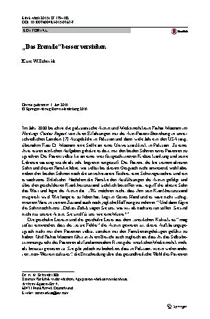 Vorschauseite 1: „Das Fremde“ besser verstehen
