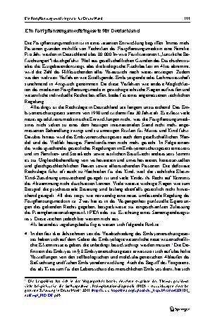Vorschauseite 3: Ein Fortpflanzungsmedizingesetz für Deutschland