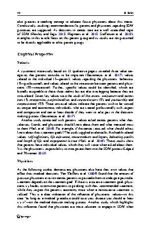 Vorschauseite 4: The influence of values in shared (medical) decision making