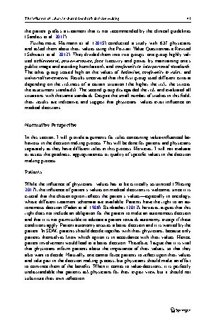 Vorschauseite 5: The influence of values in shared (medical) decision making