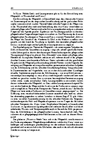 Vorschauseite 2: Pflege und Ethik. Aktuelle Herausforderungen