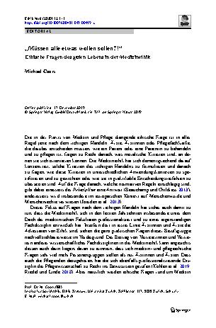Vorschauseite 1: „Müssen alle etwas wollen sollen?!“