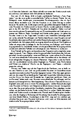 Vorschauseite 2: Internationale Konferenz: „Trans Pregnancy“