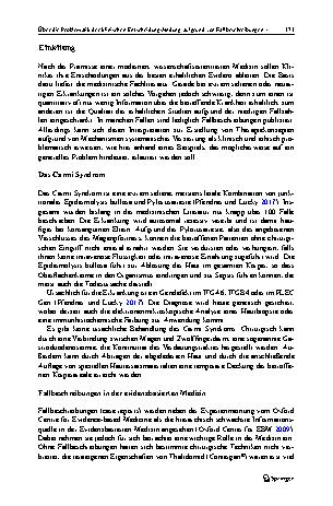 Vorschauseite 3: Über die Problematik der klinischen Entscheidungsfindung aufgrund von Fallbeschreibungen – ethische Implikationen am Beispiel eines Falls von Carmi Syndrom
