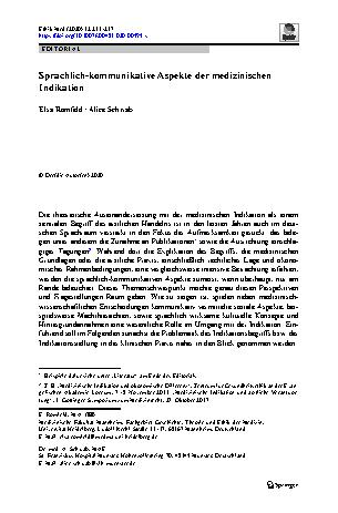 Vorschauseite 1: Sprachlich-kommunikative Aspekte der medizinischen Indikation