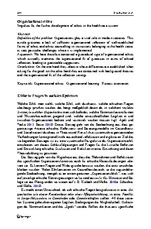 Vorschauseite 2: Organisationsethik