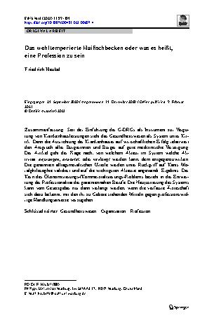 Vorschauseite 1: Das wohltemperierte Haifischbecken oder was es heißt, eine Profession zu sein