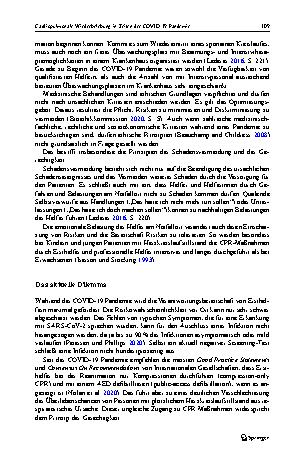 Vorschauseite 3: Cardiopulmonale Wiederbelebung in Zeiten der COVID-19 Pandemie