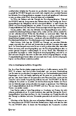 Vorschauseite 2: Soll die UN-Behindertenrechtskonvention in der psychiatrischen Praxis umgesetzt werden? Eine aktuelle Debatte in Großbritannien