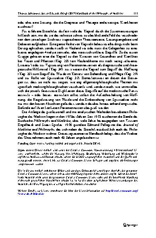 Vorschauseite 3: Thomas Schramme, Steven Edwards (Hrsg) (2017) Handbook of the Philosophy of Medicine