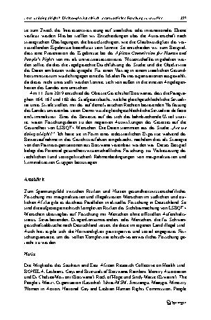 Vorschauseite 5: „Are we doing alright?“ Die Komplexität ethisch-verantwortlicher Forschung zu sexueller Orientierung, geschlechtlicher Identität und Gesundheit im südlichen und östlichen Afrika