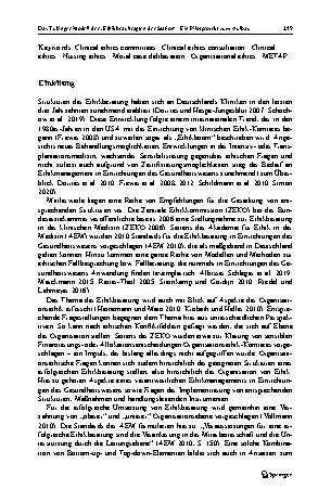 Vorschauseite 3: Das Tübinger Modell der „Ethikbeauftragten der Station“: Ein Pilotprojekt zum Aufbau dezentraler Strukturen der Ethikberatung an einem Universitätsklinikum