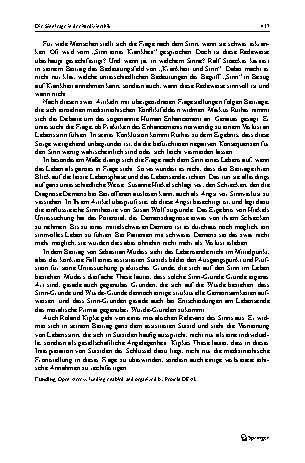 Vorschauseite 3: Die Sinnfrage in der Medizinethik
