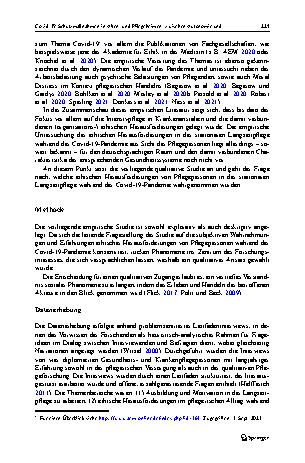 Vorschauseite 5: Covid-19 Schutzmaßnahmen in Altenund Pflegeheimen: zwischen Autonomie und Fürsorge – Ergebnisse einer Interviewstudie