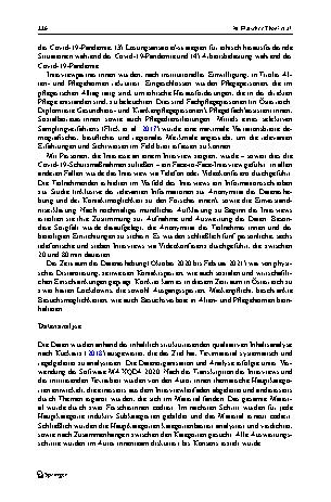 Vorschauseite 6: Covid-19 Schutzmaßnahmen in Altenund Pflegeheimen: zwischen Autonomie und Fürsorge – Ergebnisse einer Interviewstudie