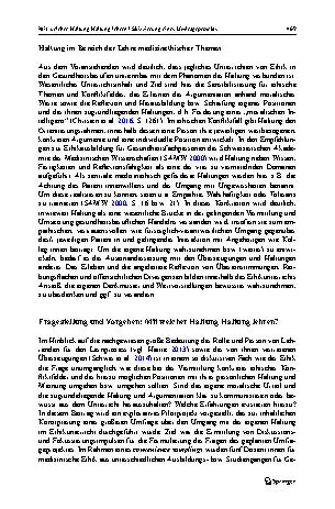 Vorschauseite 3: Mit welcher Haltung Haltung lehren? Skizzierung eines Umfrageprojekts