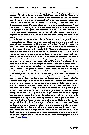 Vorschauseite 3: Gesundheitliche Vorausverfügungen und die Zeitstruktur guten Lebens