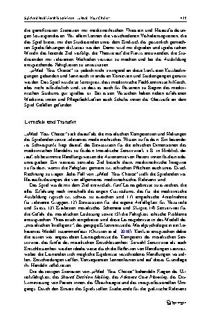 Vorschauseite 3: Spielend Medizinethik trainieren: „uMed: Your Choice“