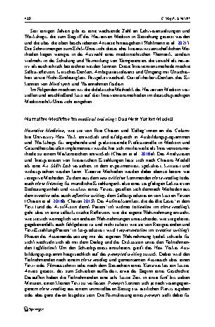 Vorschauseite 2: Narrative Kompetenzen = Ethische Kompetenzen? Die Interventionsmethode der Narrativen Medizin